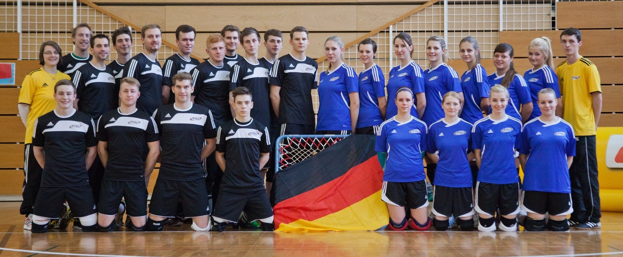Der deutsche Nationalkader bei den Geneva Indoors 2013.